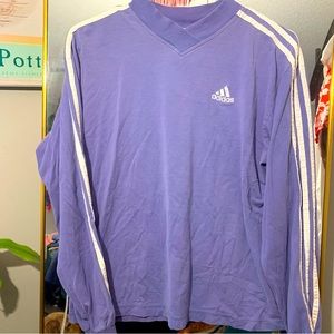 Adidas long sleeve lavender shirt